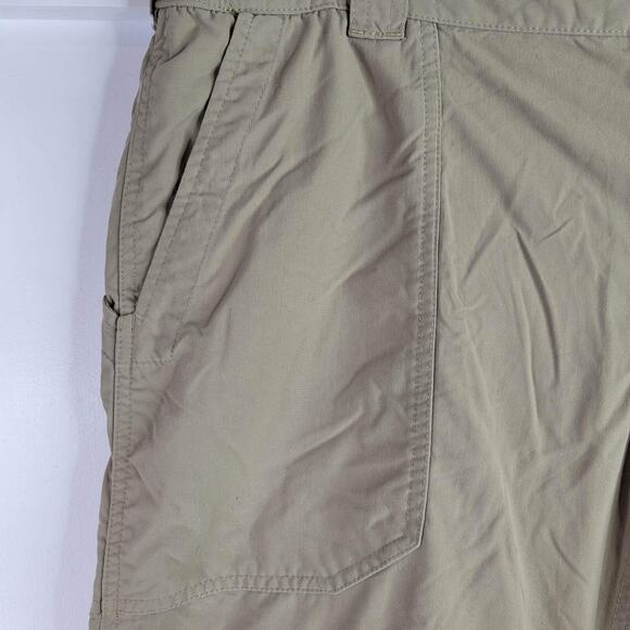 LL Bean Pants Nylon Hiking Convertible Gorpcore Tan Size Large 38X29 - Picture 6 of 14